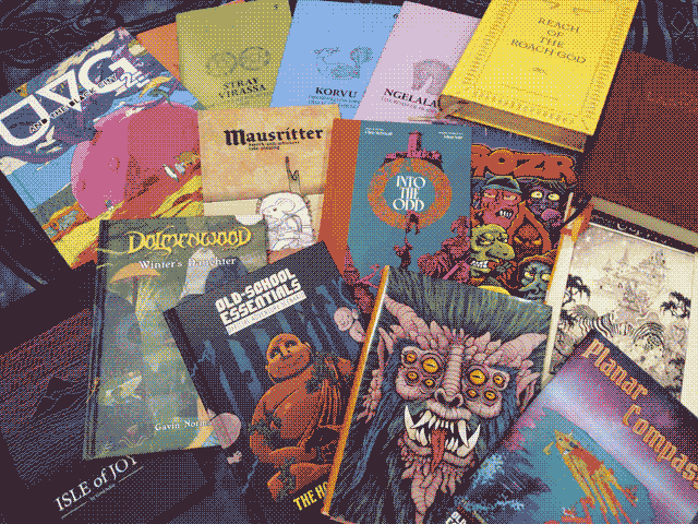 A photo of a collection of the titles listed above.